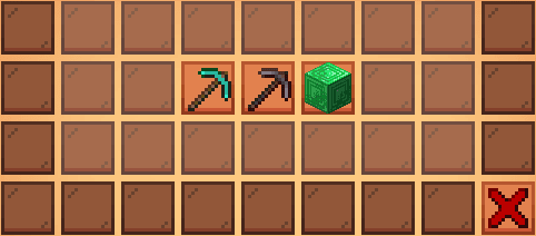 Menu des améliorations de la Pioche Ultime